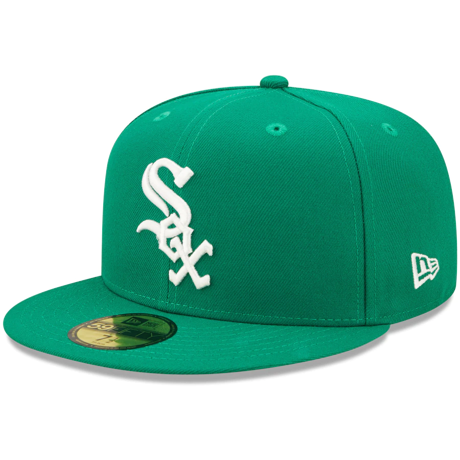 New Era Chicago White Sox Kelly Green Logo White 59FIFTY Fitted Hat