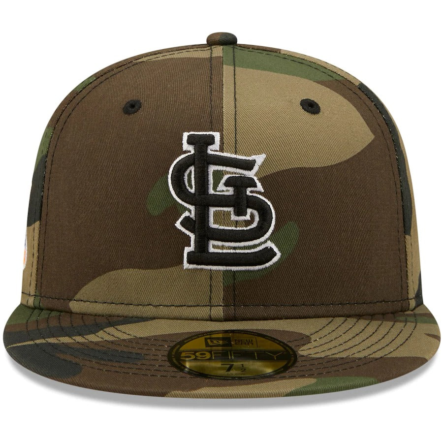 New Era St. Louis Cardinals Camo 2006 World Series Flame Undervisor 59FIFTY Fitted Hat