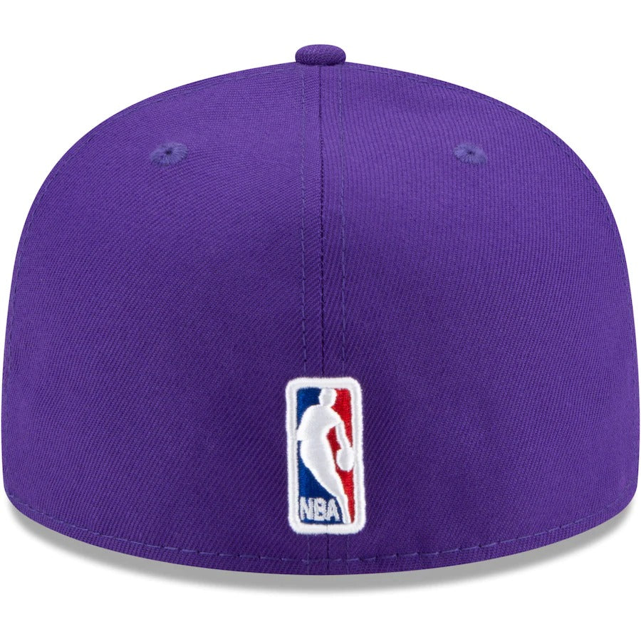 New Era Los Angeles Lakers Purple Patchwork Under 59FIFTY Fitted Hat