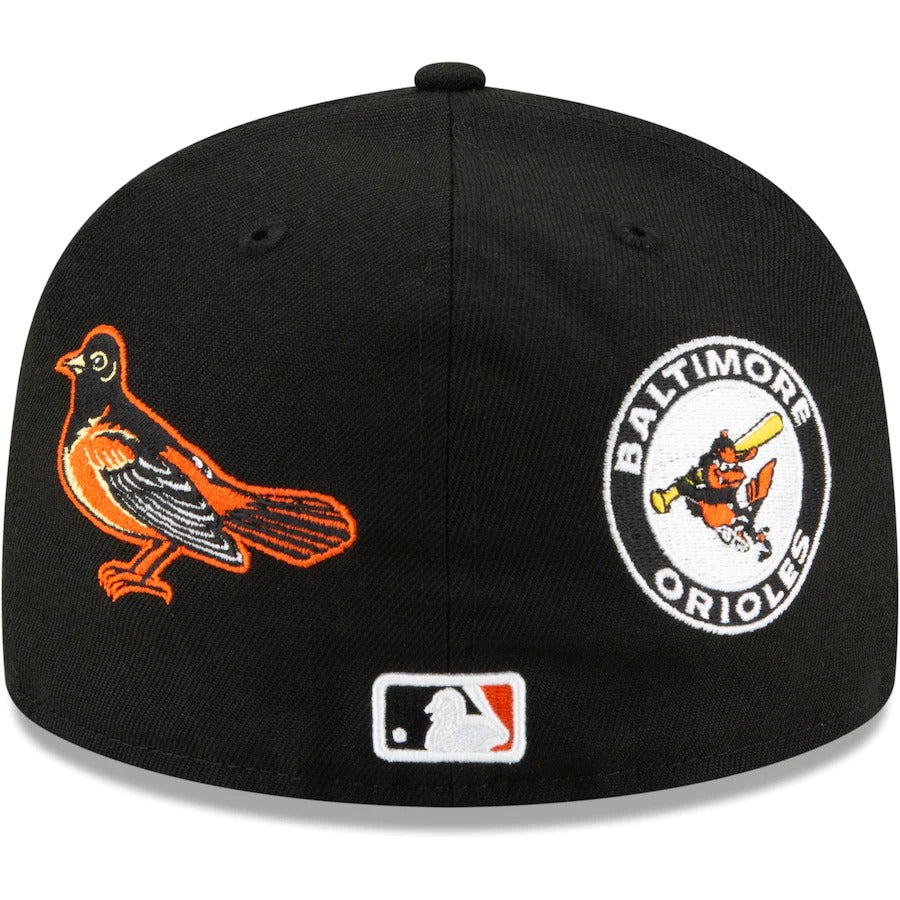 New Era Baltimore Orioles Black Patch Pride 59FIFTY Fitted Hat