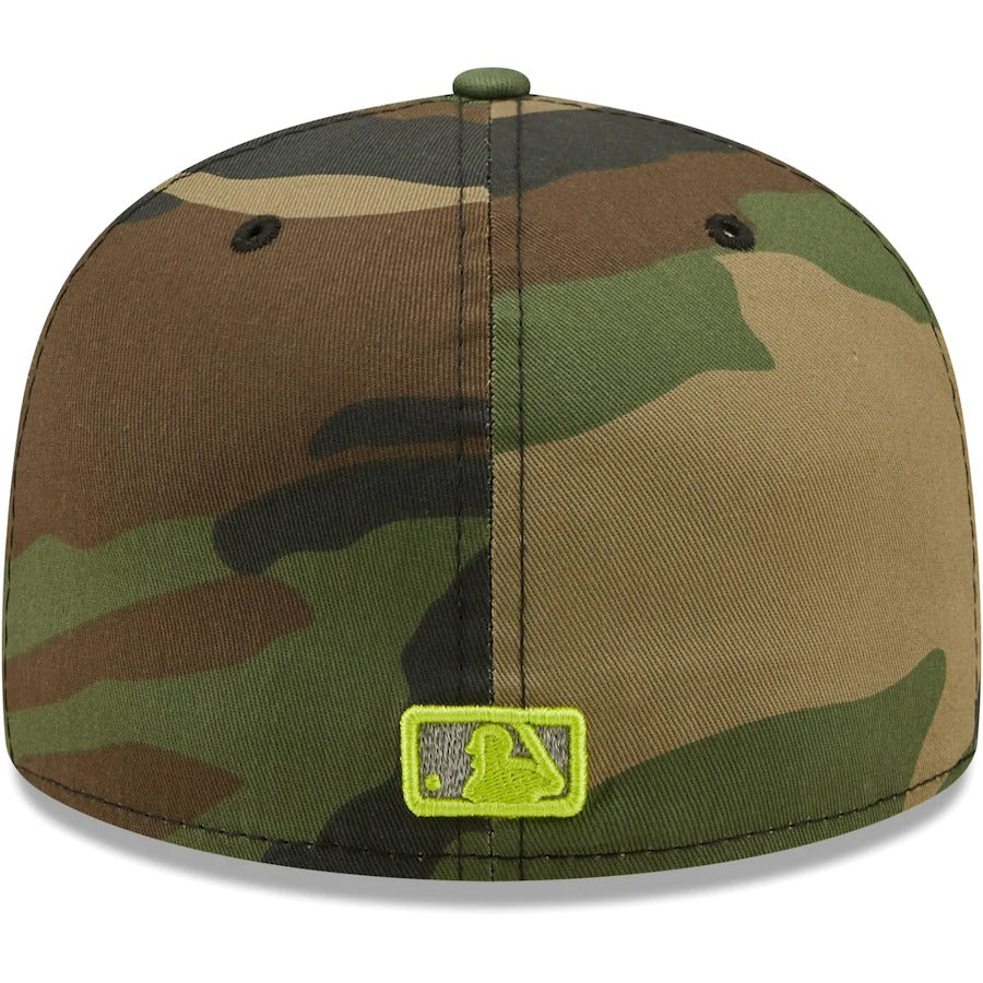 New Era Kansas City Royals Camo Cooperstown Collection 2015 World Series Woodland Reflective Undervisor 59FIFTY Fitted Hat