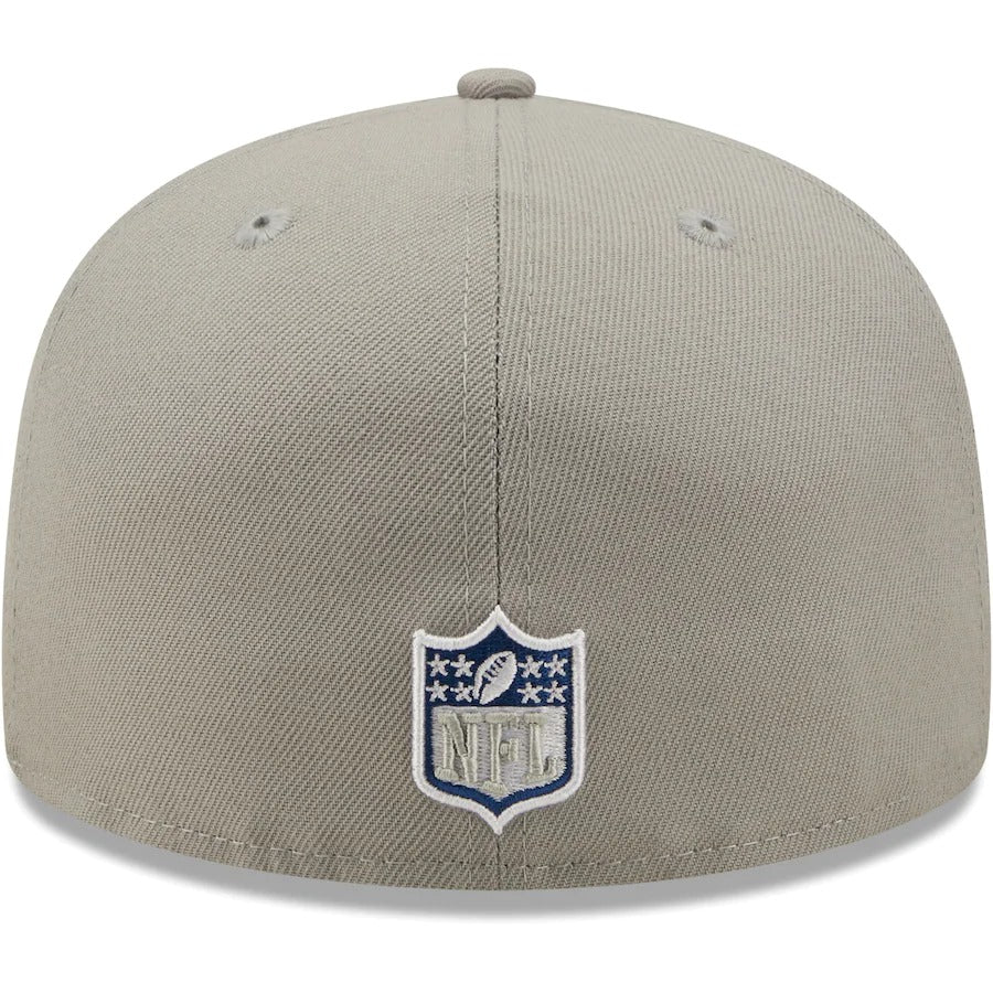 New Era Indianapolis Colts Gray Team 30th Anniversary Patch 59FIFTY Fitted Hat