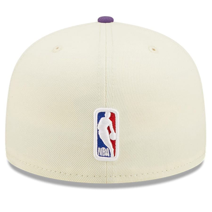 New Era Sacramento Kings Cream/Purple 2022 NBA Draft 59FIFTY Fitted Hat