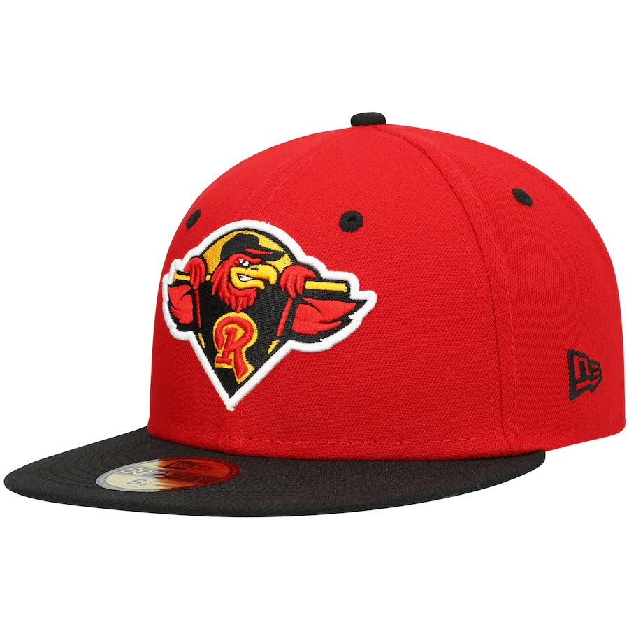 New Era Rochester Red Wings Red Authentic Collection Road 59FIFTY Fitted Hat