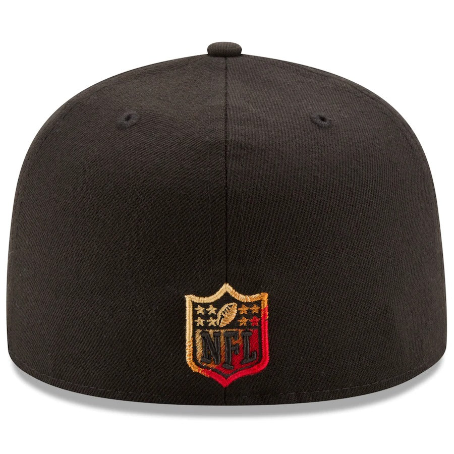 New Era Black San Francisco 49ers Color Dim 59FIFTY Fitted Hat
