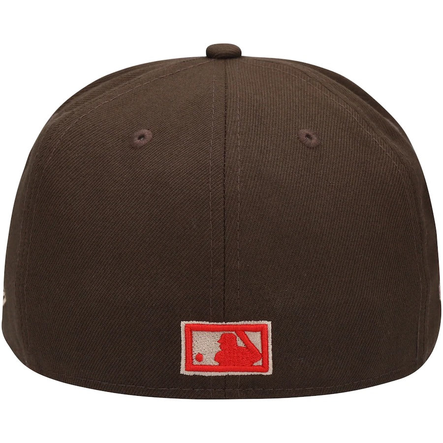 New Era San Diego Padres Brown 40th Anniversary Team Scarlet Undervisor 59FIFTY Fitted Hat