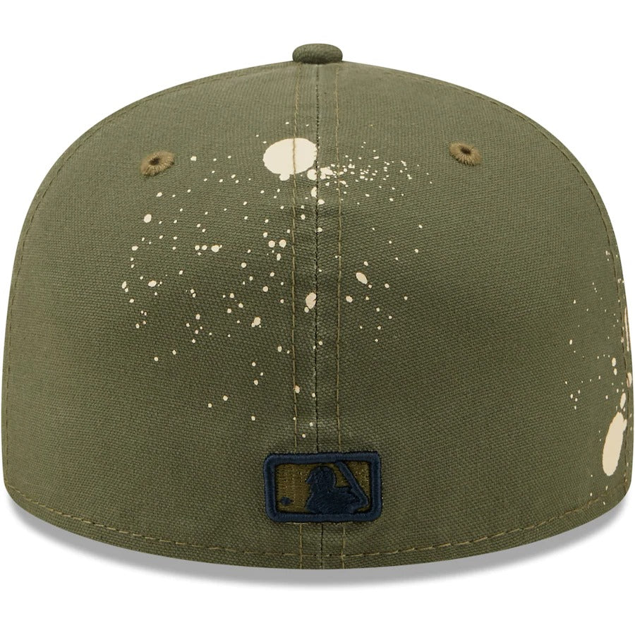 New Era Houston Astros Olive Splatter 59FIFTY Fitted Hat