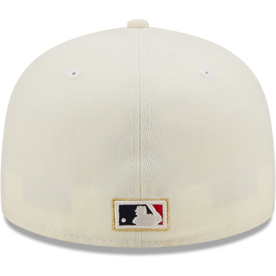 New Era New York Yankees Cream 1958 World Series Chrome Alternate Undervisor 59FIFTY Fitted Hat