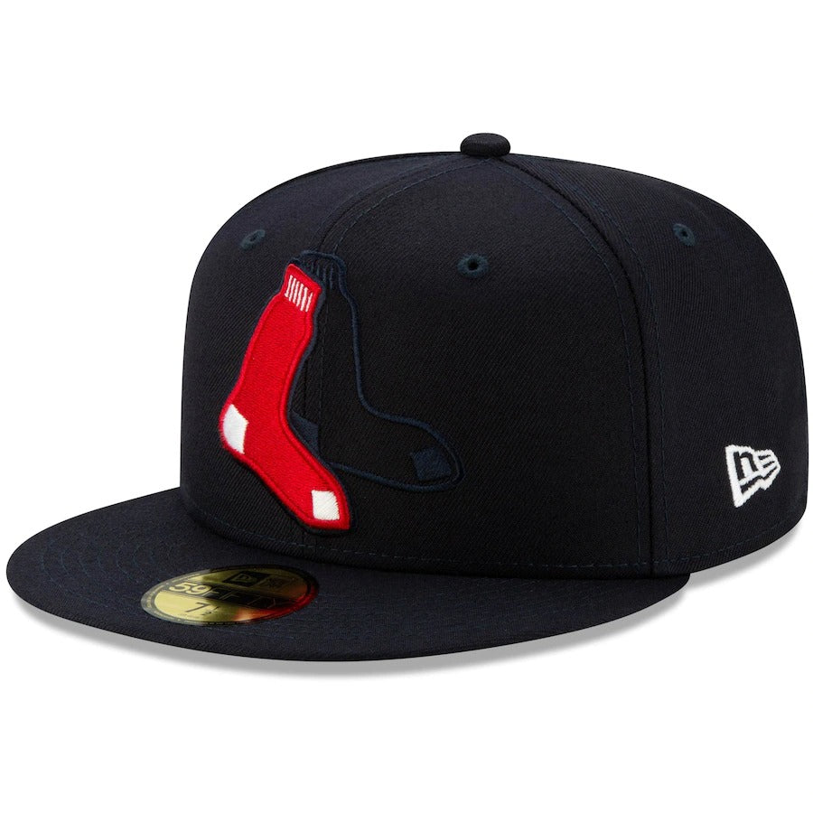 New Era Boston Red Sox Navy Logo Elements 59FIFTY Fitted Hat