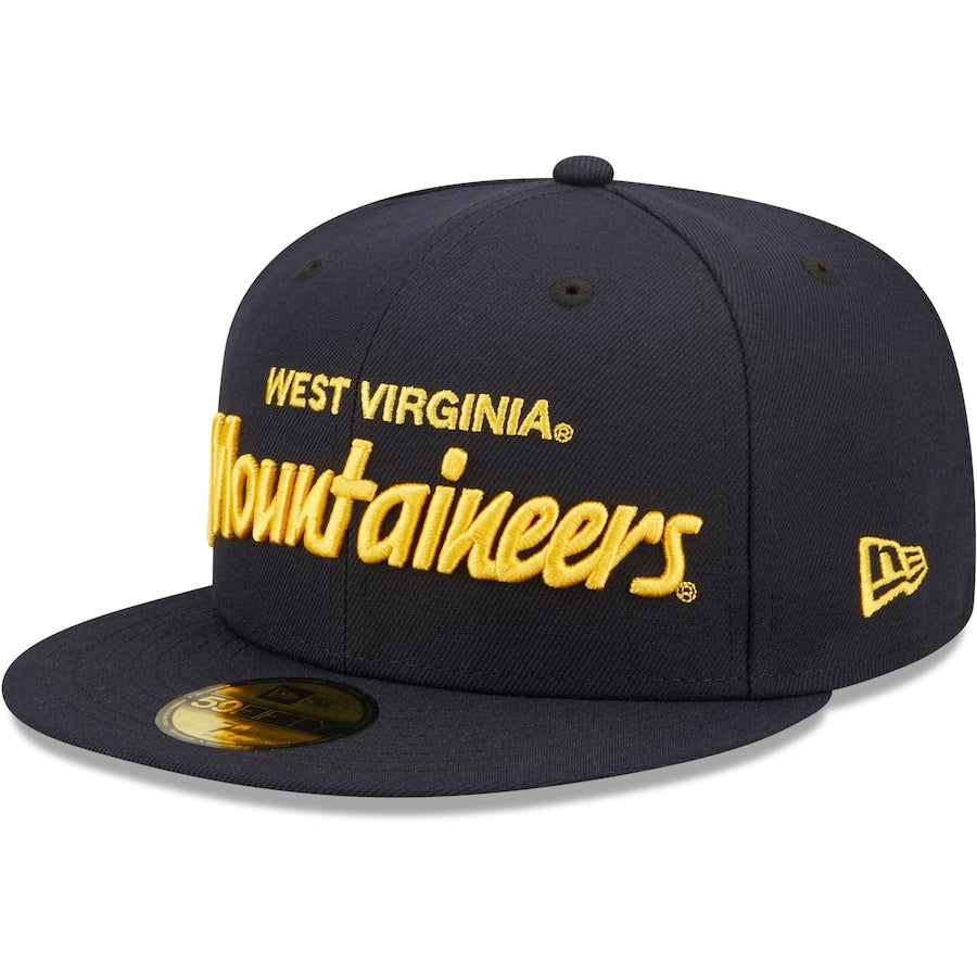 New Era West Virginia Mountaineers Navy Griswold 59FIFTY Fitted Hat