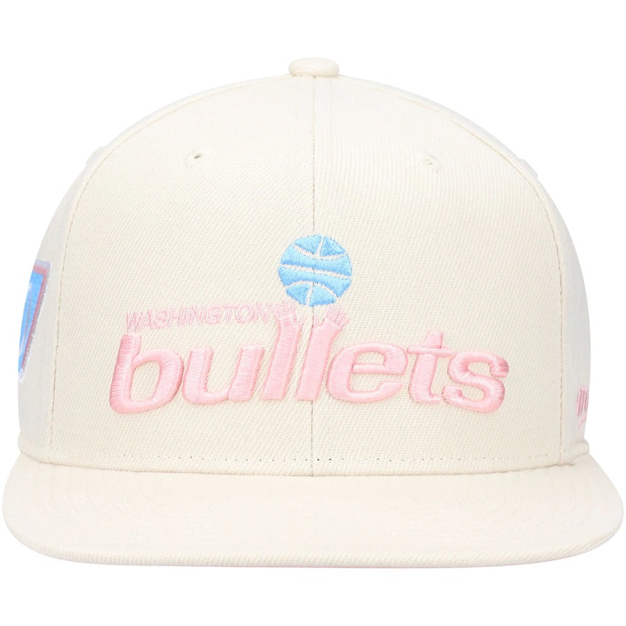 Mitchell & Ness x Lids Washington Bullets Cream 50th Anniversary Hardwood Classics Cake Pop Fitted Hat