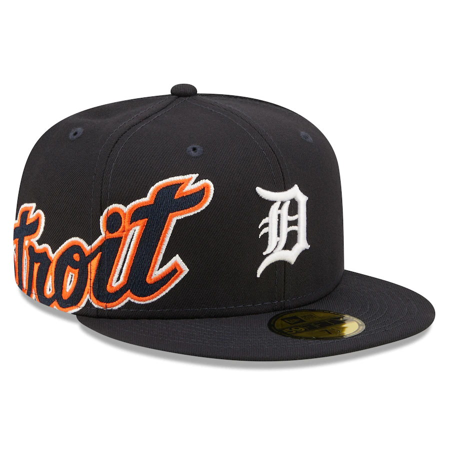 New Era Detroit Tigers Navy Sidesplit 59FIFTY Fitted Hat