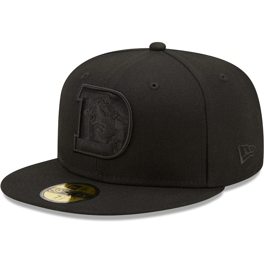 New Era  Denver Broncos Black on Black Alternate Logo 59FIFTY Fitted Hat