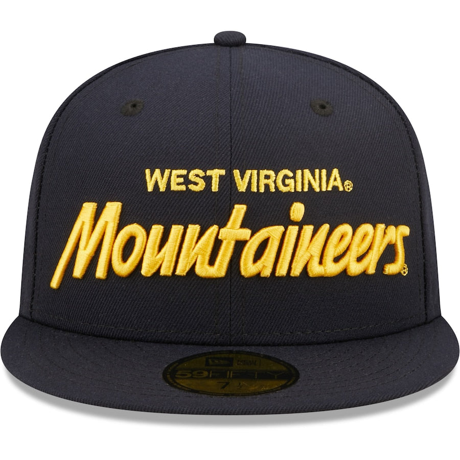 New Era West Virginia Mountaineers Navy Griswold 59FIFTY Fitted Hat