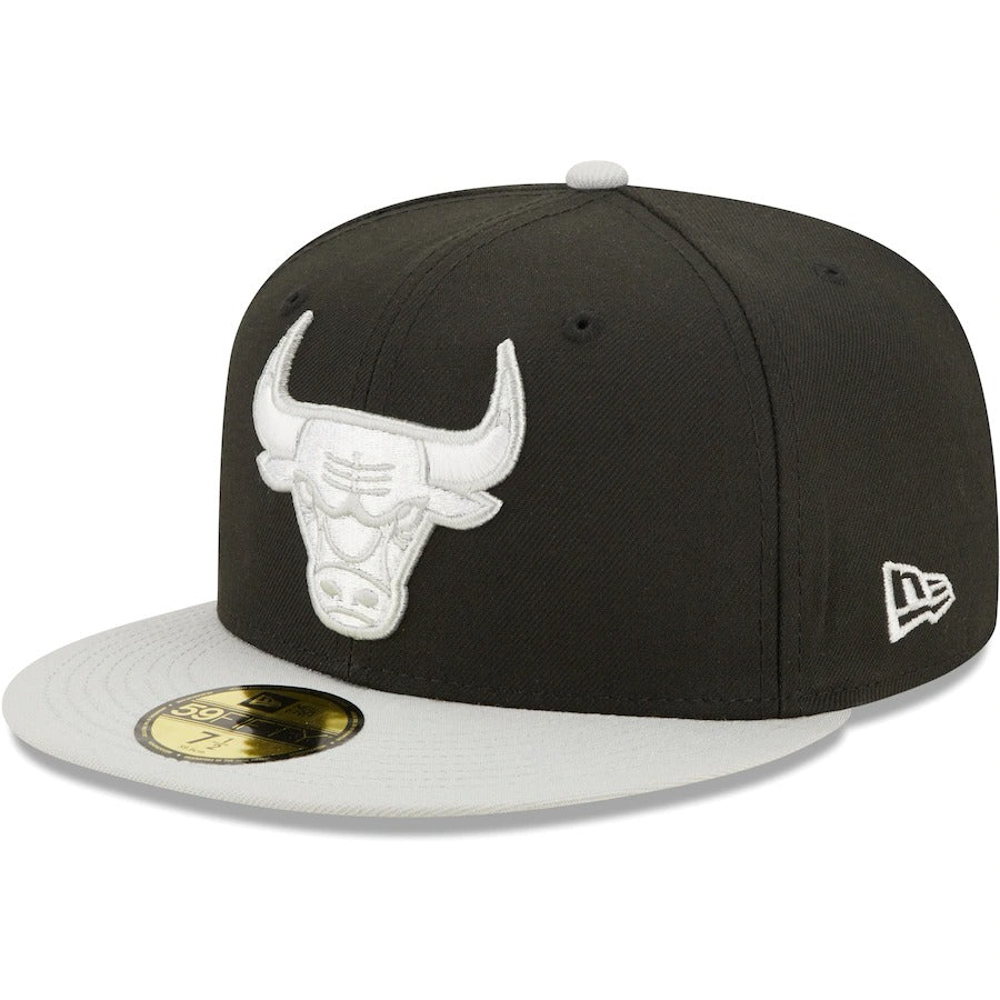 New Era Chicago Bulls Black/Gray Two-Tone Color Pack 59FIFTY Fitted Hat