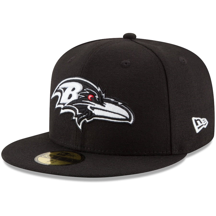 New Era Baltimore Ravens Black B-Dub 59FIFTY Fitted Hat