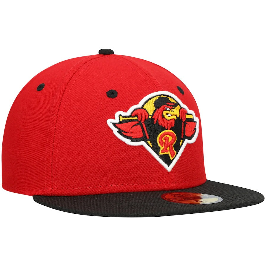 New Era Rochester Red Wings Red Authentic Collection Road 59FIFTY Fitted Hat