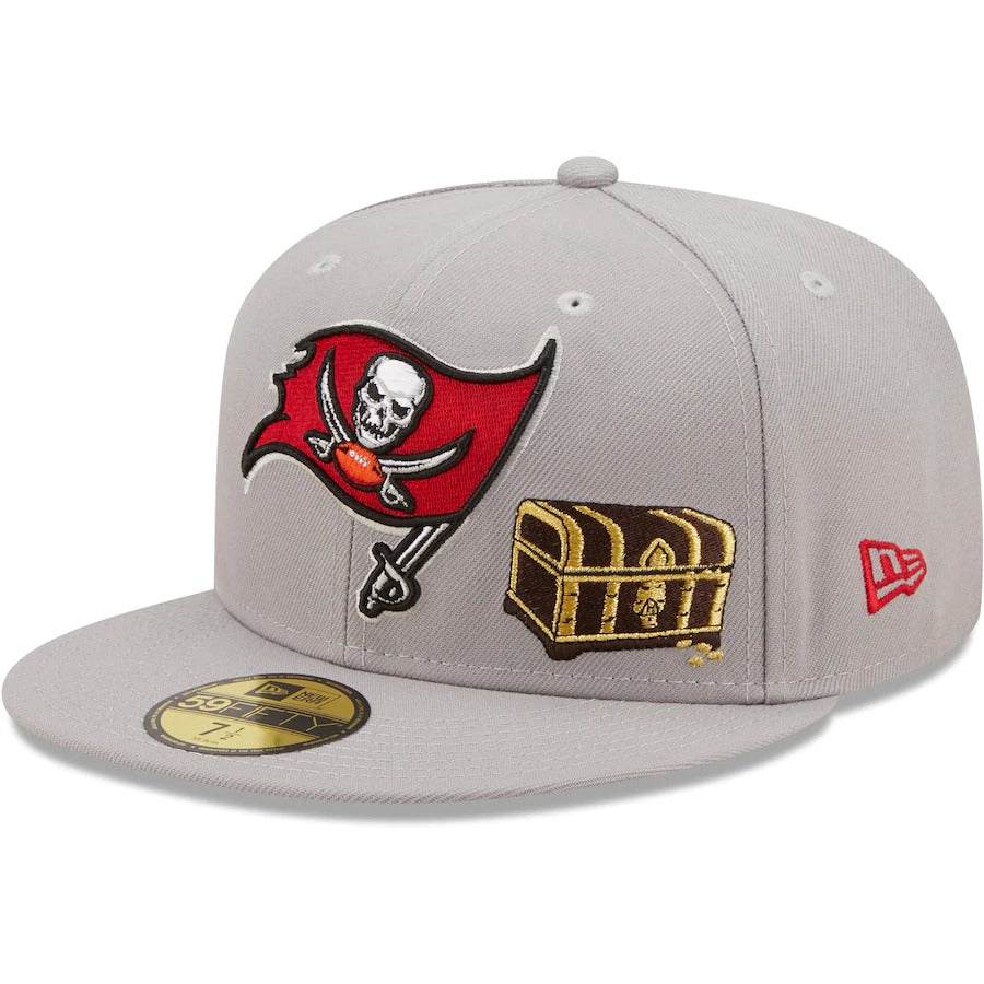 New Era Tampa Bay Buccaneers Gray City Describe 59FIFTY Fitted Hat