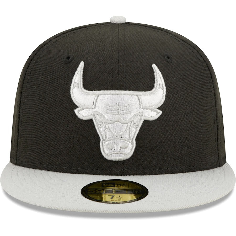 New Era Chicago Bulls Black/Gray Two-Tone Color Pack 59FIFTY Fitted Hat