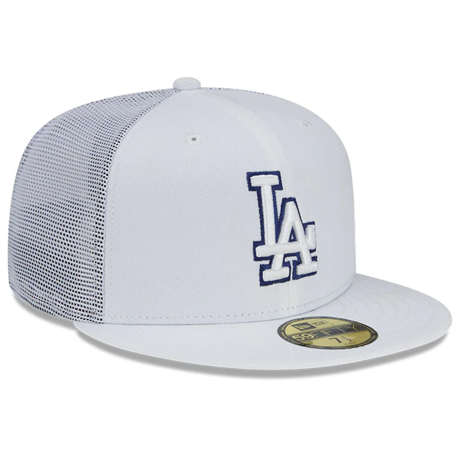 New Era Los Angeles Dodgers White 2022 Batting Practice 59FIFTY Fitted Hat