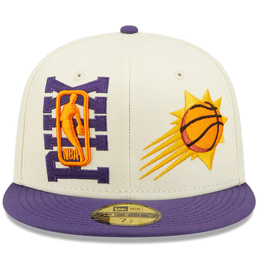 New Era Phoenix Suns Cream/Purple 2022 NBA Draft 59FIFTY Fitted Hat
