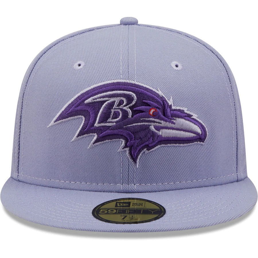 New Era Baltimore Ravens Purple 10 Years The Pastels 59FIFTY Fitted Hat