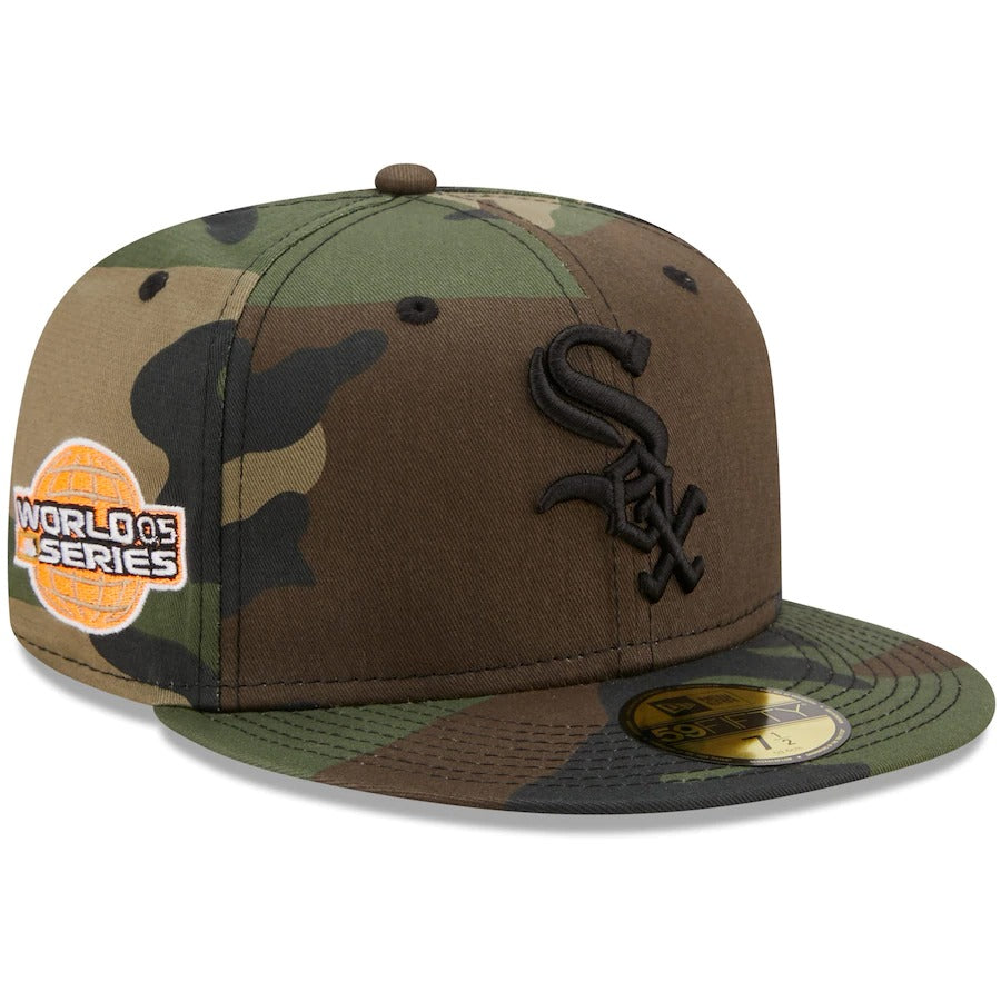 New Era Chicago White Sox Camo 2005 World Series Flame Undervisor 59FIFTY Fitted Hat