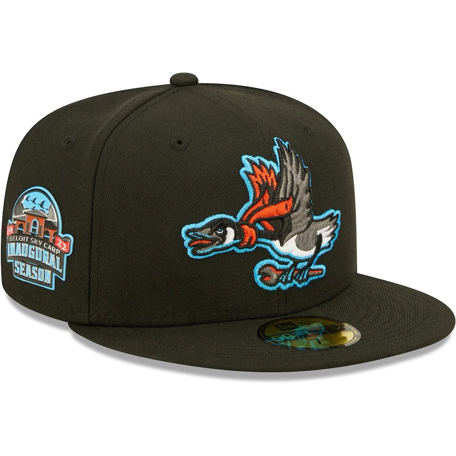 New Era Beloit Snappers Black Authentic Collection Team Game 59FIFTY Fitted Hat