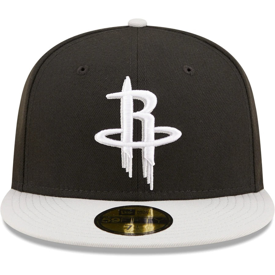 New Era Houston Rockets Black/Gray Two-Tone Color Pack 59FIFTY Fitted Hat