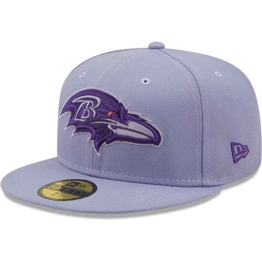 New Era Baltimore Ravens Purple 10 Years The Pastels 59FIFTY Fitted Hat