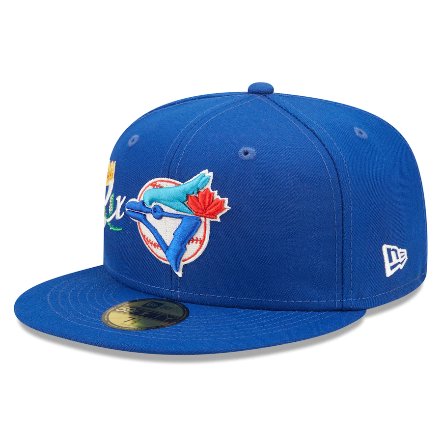 New Era Toronto Blue Jays Royal 2x World Series Champions Crown 59FIFTY Fitted Hat