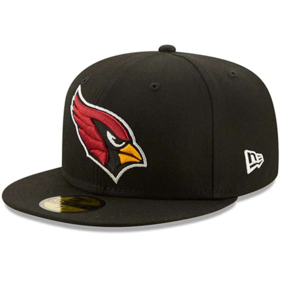 New Era Black Arizona Cardinals 1996 Pro Bowl Patch Red Undervisor 59FIFY Fitted Hat