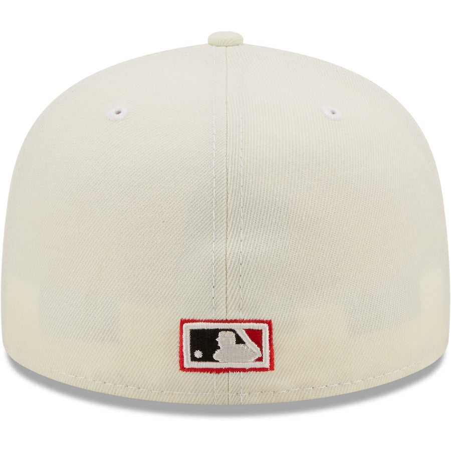 New Era Chicago White Sox Cream Comiskey Park 75th Anniversary Chrome Alternate Undervisor 59FIFTY Fitted Hat