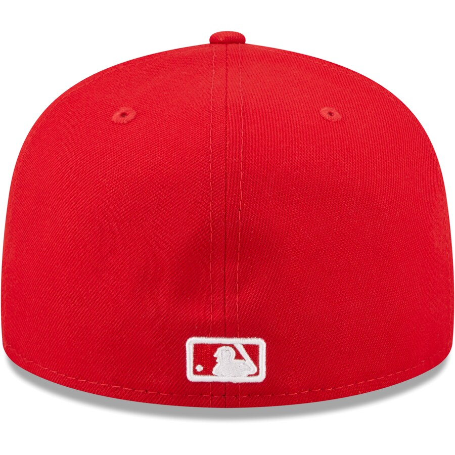 New Era Seattle Mariners Red Logo White 59FIFTY Fitted Hat