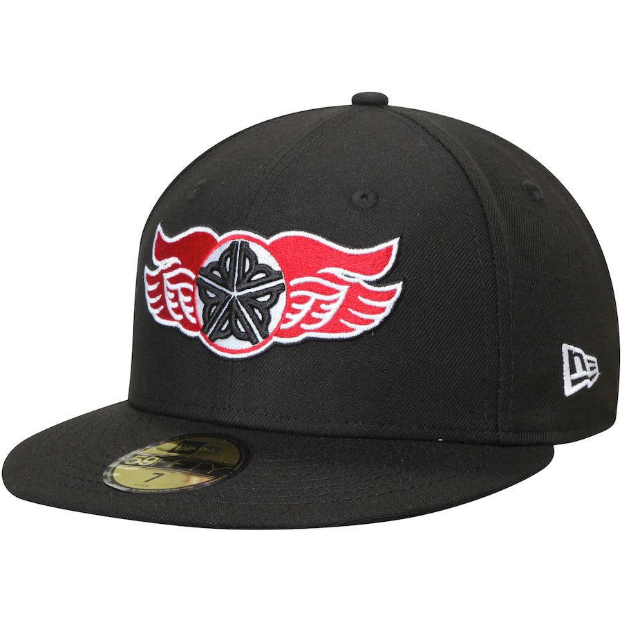New Era Rochester Red Wings Black Theme Nights On-Field 59FIFTY Fitted Hat