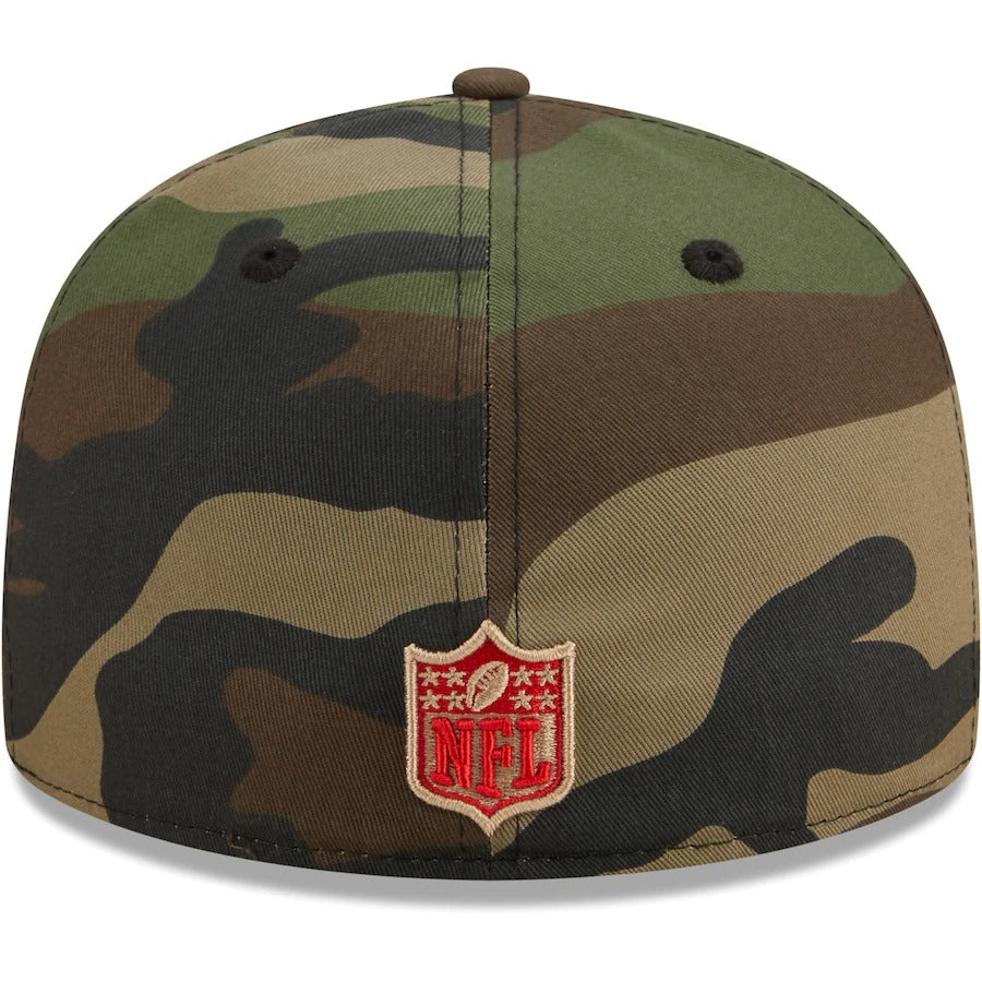 New Era Kansas City Chiefs Camo Woodland 2021 59FIFTY Fitted Hat