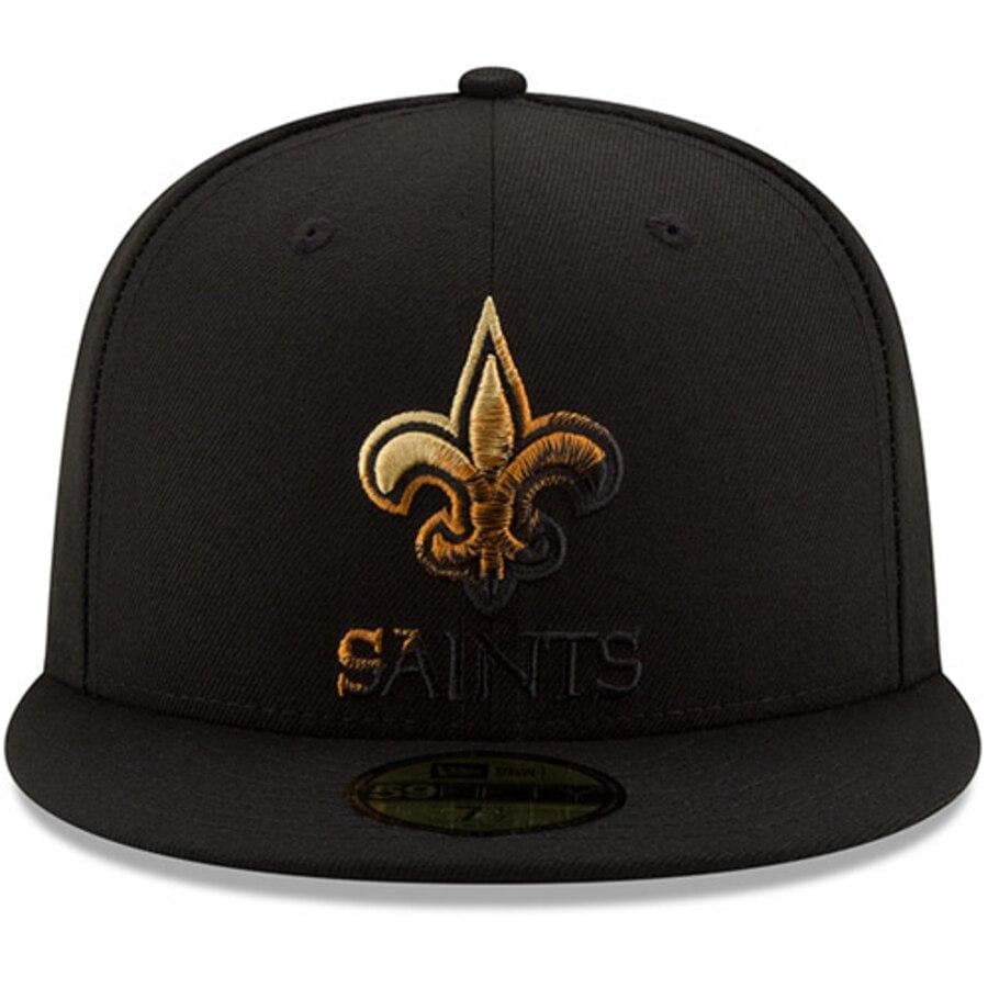 New Era New Orleans Saints Black Color Dim 59FIFTY Fitted Hat