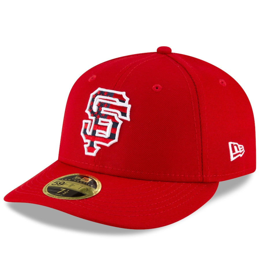 New Era Red San Francisco Giants 4th of July On-Field Low Profile 59FIFTY Fitted Hat