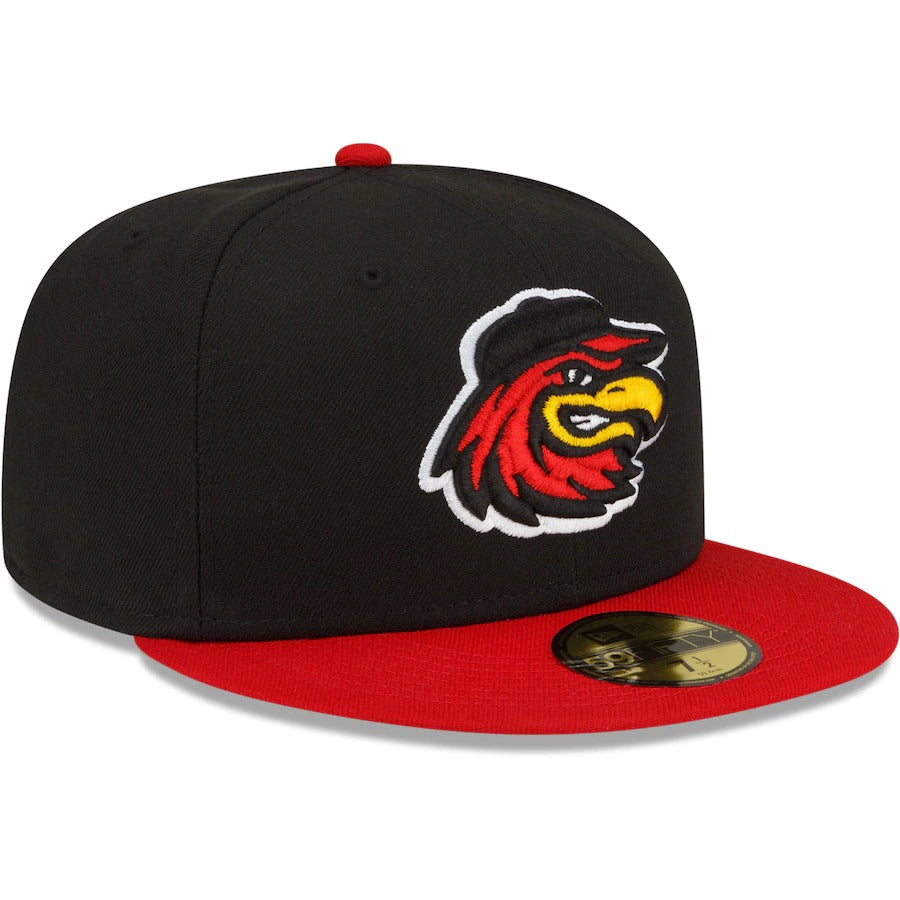 New Era Rochester Red Wings Black Home Authentic Collection 59FIFTY Fitted Hat