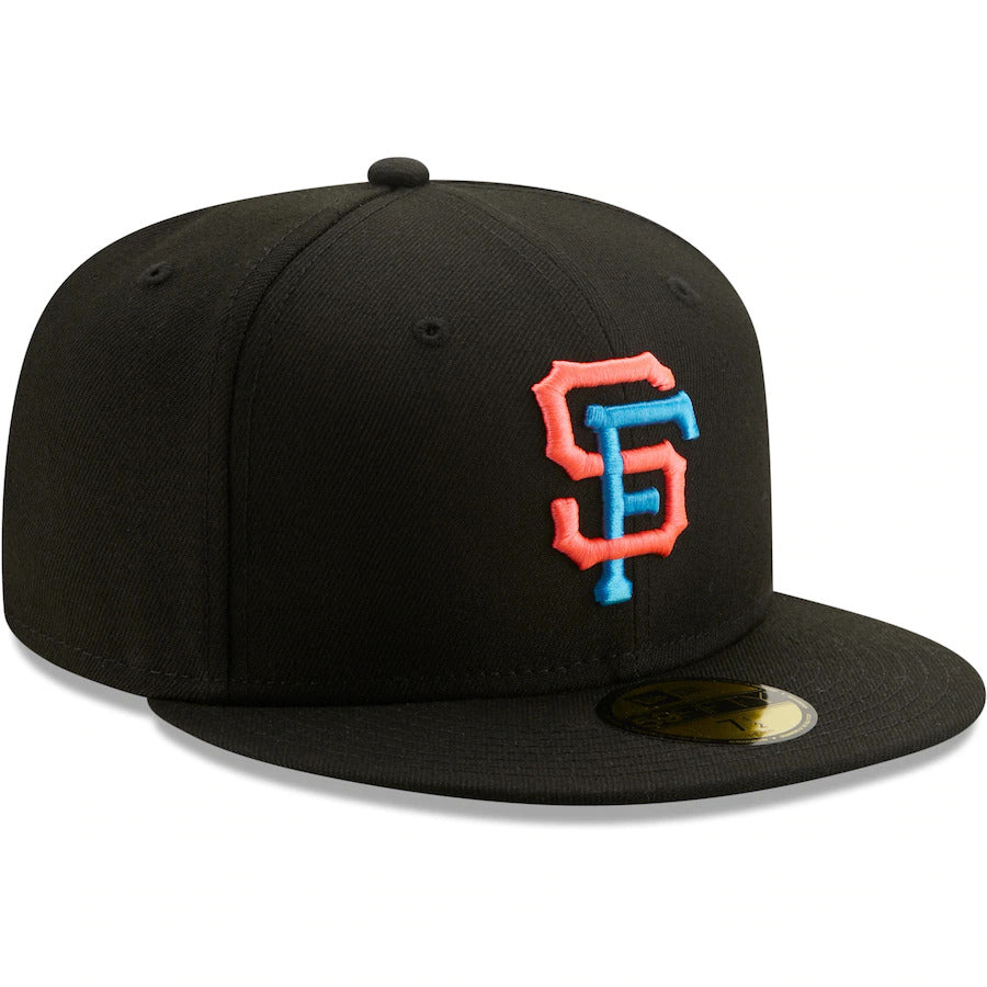 New Era San Francisco Giants Black Glow Undervisor 59FIFTY Fitted Hat