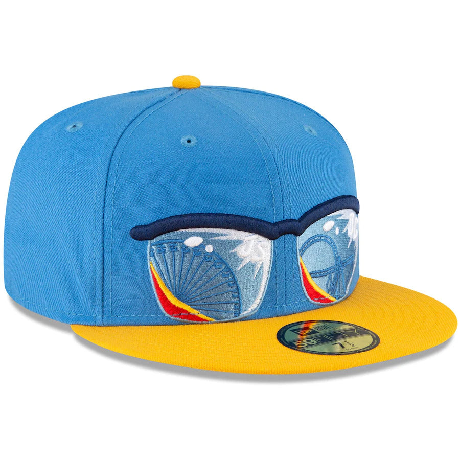 New Era Blue Lakewood Blueclaws Alternate Logo Game Authentic Collection On-Field 59FIFTY Fitted Hat