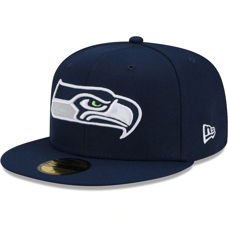 New Era Seattle Seahawks College Navy Patch Up 1988 Pro Bowl 59FIFTY Fitted Hat