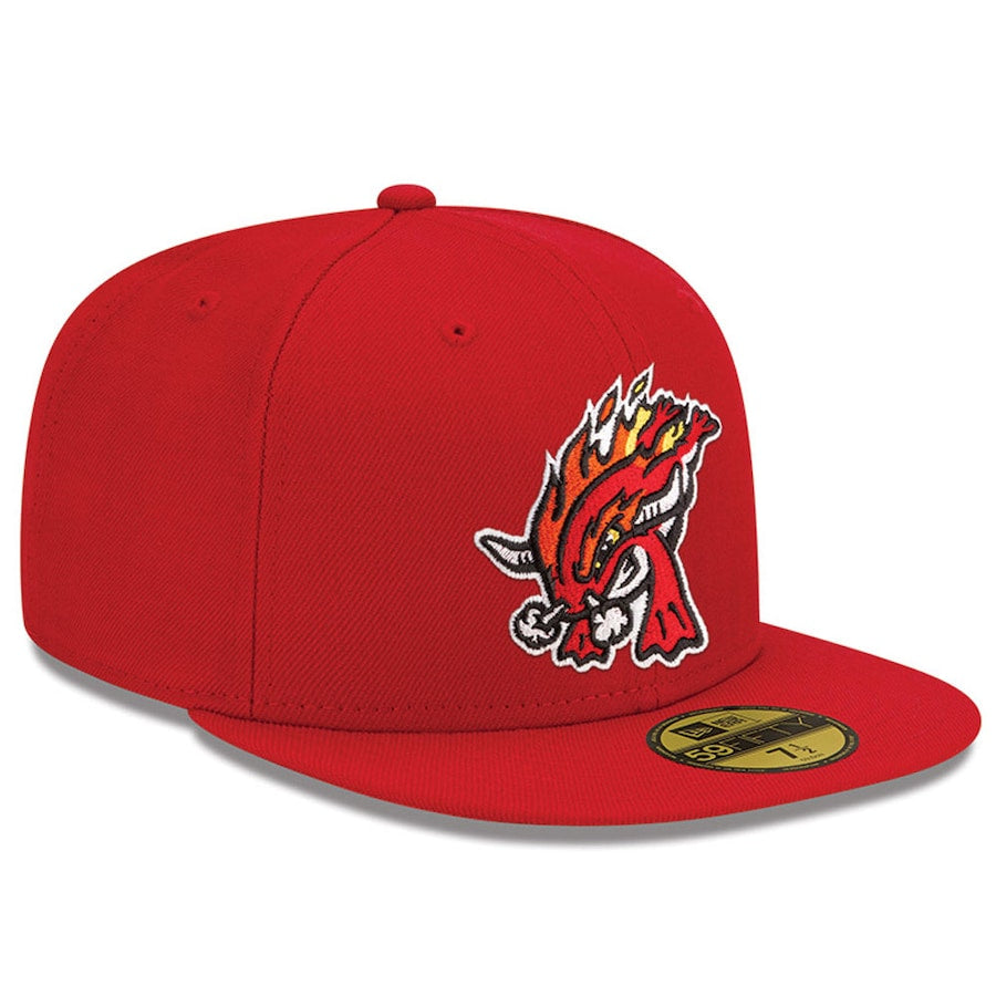 New Era Florida Fire Frogs Red Alternate 1 Authentic Collection On-Field 59FIFTY Fitted Hat