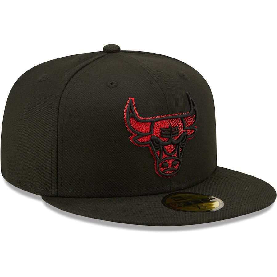 New Era Black Chicago Bulls Scored 59FIFTY Fitted Hat