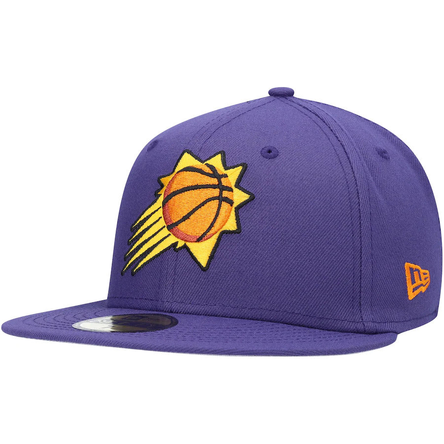 New Era Purple Phoenix Suns Team Logoman 59FIFTY Fitted Hat