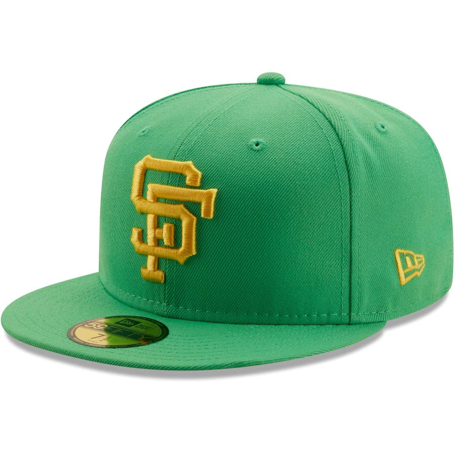 New Era San Francisco Giants Kelly Green 1961 All-Star Game Side Patch Yellow Undervisor 59FIFTY Fitted Hat