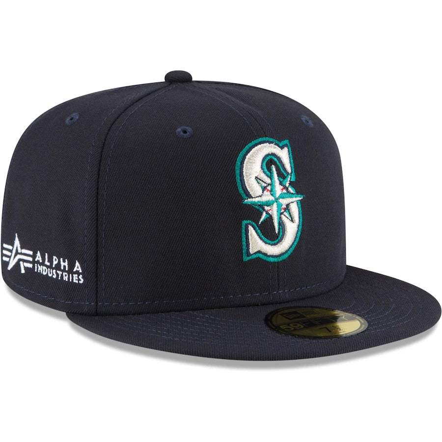 New Era x Alpha Industries Seattle Mariners Navy 59FIFTY Fitted Hat