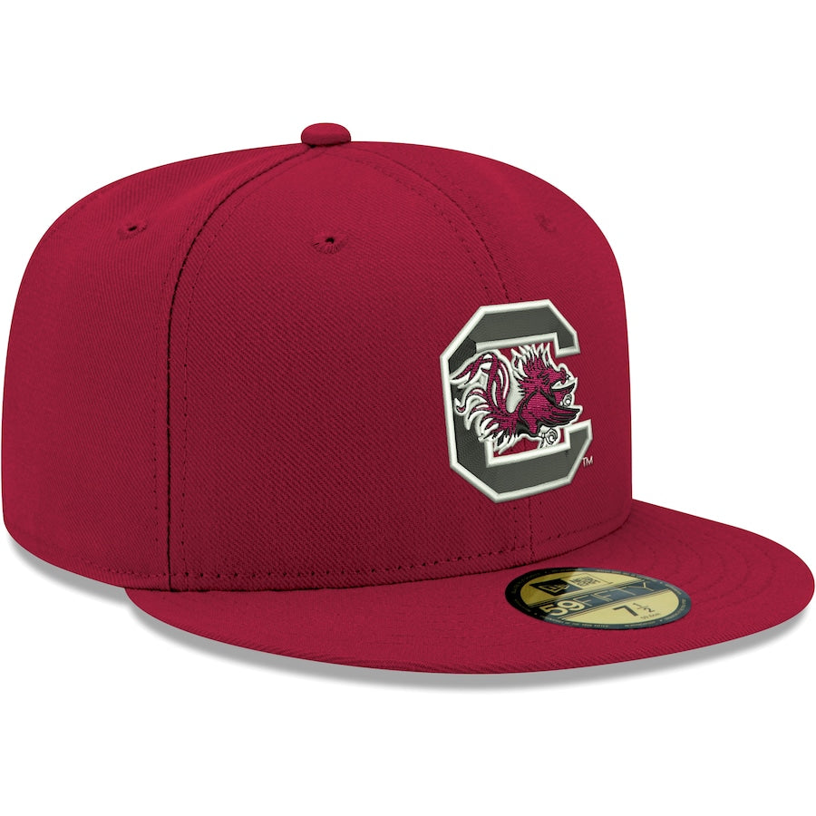 New Era Garnet South Carolina Gamecocks Logo Basic 59FIFTY Fitted Hat