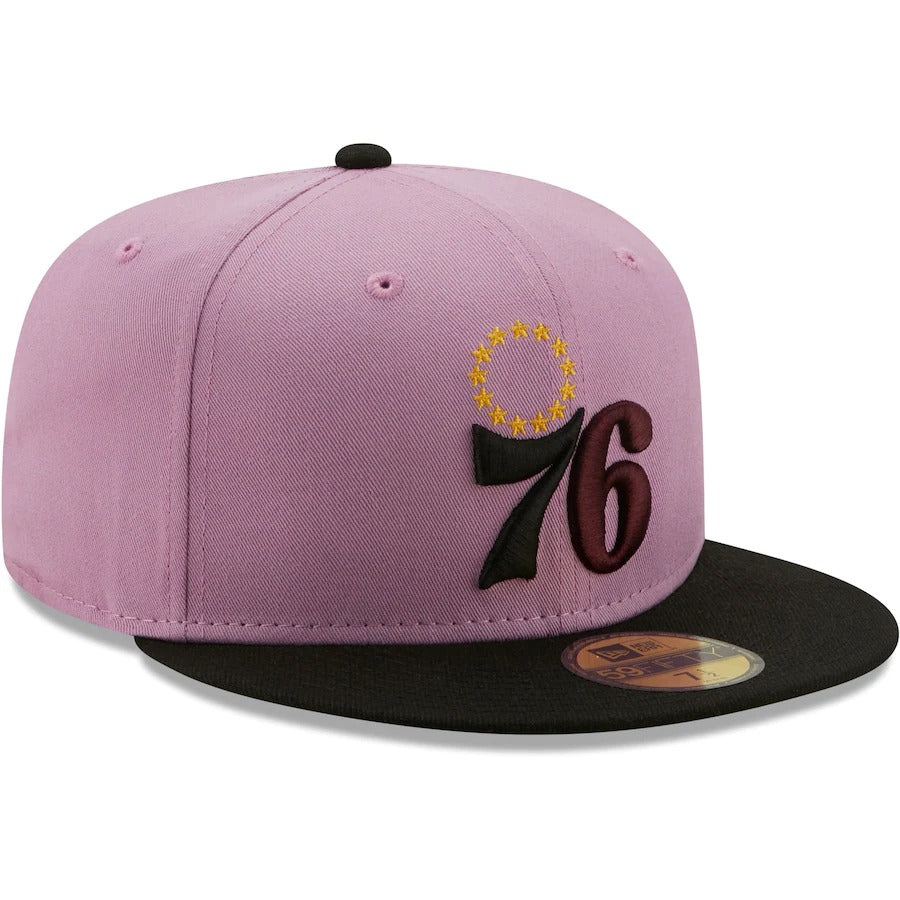New Era Philadelphia 76ers Lavender/Black Color Pack 59FIFTY Fitted Hat