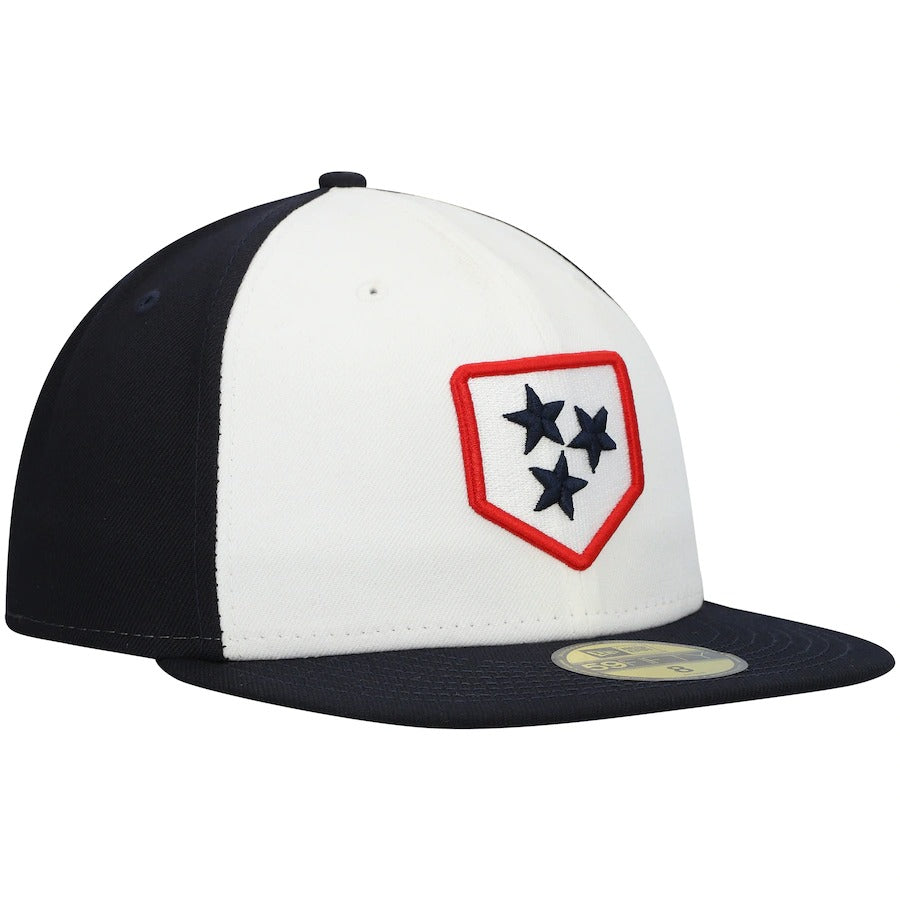 New Era Nashville Sounds White Authentic Collection Team Alternate 59FIFTY Fitted Hat